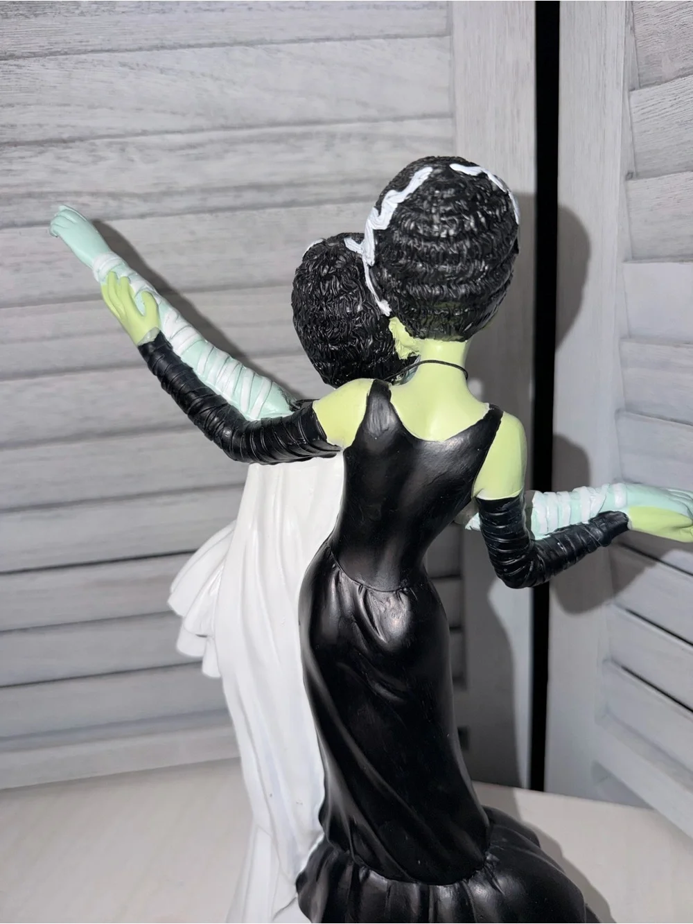 GHOULISH Dancing Brides of Frankenstein Statue Viral LGBTQ Halloween Decor NWT